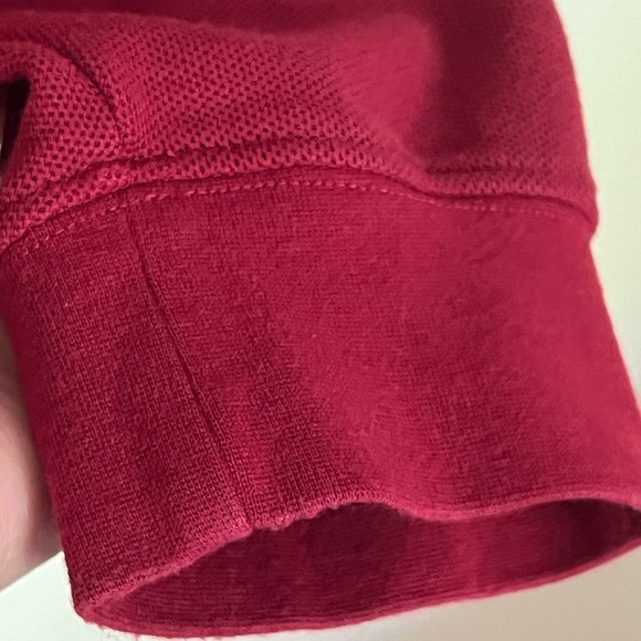 L.L. Bean Mens Maroon Regular Polo Shirt Long Sleeve Classic Large Cotton - Picture 5 of 16